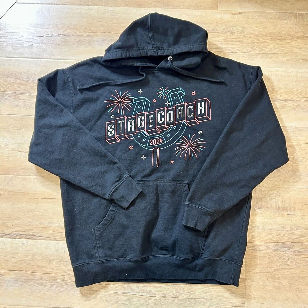 Stagecoach Festival 2024 Hoodie Sweatshirt Men's LARGE Concert Tour Sweater